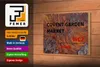 Holzschild London 18x12cm Covent Garden Market WC2 Produktbild-Vorschau 3