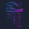t-Shirt damski Japanese Wave Ukiyoe Neon Vaporwave Podgląd zdjęcia produktu 3