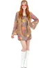Buntes Hippie-Kostüm für Damen Small Produktbild-Vorschau 2