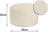 sunnypillow Sitzsack - Hocker rund 25 x 45 cm  Indoor & Produktbild-Vorschau 2