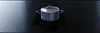 A pot sits on a black induction cooktop. Produktbild-Vorschau