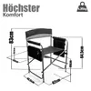 BigDean Campingstuhl 150kg mit Tisch – Klappstuhl mit Produktbild-Vorschau 3