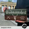 Jäger Blechschild retro WAIDMANNSHEIL - Schild Jäger als Produktbild-Vorschau 4