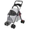 Hundebuggy Faltbar Jogger Katzenbuggy mit Netzfenstern Produktbild-Vorschau 6