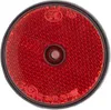 2x Reflektor Anhänger Rot Rund 60mm Rückstraher Wohnwagen Produktbild-Vorschau 2