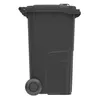 Müllgroßbehälter 240l HDPE anthrazitgrau fahrbar,n.EN 840 Produktbild-Vorschau 10