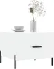 vidaXL Couchtisch Hochglanz-Weiß 50x50x40 cm Holzwerkstoff Produktbild-Vorschau 3