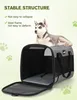 PECUTE Hundetasche Faltbar Hundebox Auto Atmungsaktiv Grau Produktbild-Vorschau 3