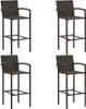5-tlg. Gartenbar-Set Poly Rattan Braun , Gartenmöbel-Sets Produktbild-Vorschau 7