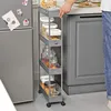 SONGMICS Rollwagen, Küchenwagen mit 4 Ebenen, Küchenregal, Produktbild-Vorschau 10