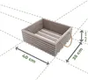 BOGATECO Holzkiste Natur | 40 cm x 35 cm x 14,5 cm | Produktbild-Vorschau 2