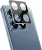 A close-up of a smartphone's rear camera module with a protective glass cover placed over it. Produktbild-Vorschau