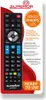 The image shows the packaging of a remote control, with the remote control itself prominently displayed. Náhľad obrázku produktu