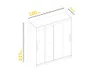 Easy4You D1 180 cm Weiß Schiebetüren Kleiderschrank Produktbild-Vorschau 5