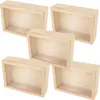 5 Holzrahmen-Sparschweine zum Anpassen 12 x 17 cm Produktbild-Vorschau 1