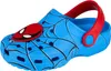 A single blue clog with a Spider-Man design and a red strap. Produktbild-Vorschau