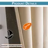 A close-up view of the layered fabric of a curtain, showing its texture and construction. Anteprima dell’immagine prodotto