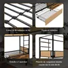 Poschodová posteľ 90x200 cm, čierna a prírodná farba, Náhľad obrázku produktu 4