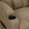 masážne kreslo vidaXL Electric Taupe Fabric Náhľad obrázku produktu 5