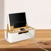 Kabelmanagement Box mit Bambusdeckel, Kabel Organizer für Produktbild-Vorschau 7