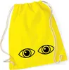 Huuraa Turnbeutel Augen Eyes 12 Liter Yellow Baumwolle Produktbild-Vorschau 1