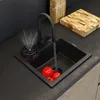 Granitan | Lavello da cucina TEOR - Nero - Da incasso, Anteprima dell’immagine prodotto 2