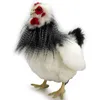 Huhn Frankreich schwarz-weiß-grau 30 cm Produktbild-Vorschau 3