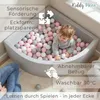 KiddyMoon viertel ecking bällebad bällepool 90x30cm/200 Produktbild-Vorschau 5