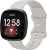 A Fitbit Sense 2 smartwatch with a white strap is shown against a white background. Produktbild-Vorschau