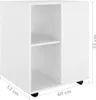 vidaXL Szafka na kółkach biała 60x53x72 cm materiał Podgląd zdjęcia produktu 10