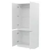 Flieks Armoire avec barre de penderie et 4 portes, armoire Voir les images du produit 7