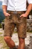 MADDOX Kurze Herren Lederhose "Mandlach" mit Gürtel | Camel Produktbild-Vorschau 2