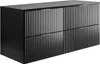 Rodan | Waschbeckunterschrank 120cm | Schwarz Matt | B/H/T Produktbild-Vorschau 1