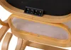 A close-up view of the underside of a rocking chair, showing the wooden frame and fabric seat. Náhľad obrázku produktu