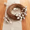 Naturkranz Rustikal" aus Rattan, Ø 50 cm, Wandkranz, Produktbild-Vorschau 5