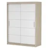 Armoire à portes coulissantes Armoire 150 cm Sonoma/blanc Voir les images du produit 2