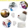 Bonnet d'hiver ASKSA Enfants Echarpe Gants Filles Set Voir les images du produit 7