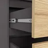 Kleiderschrank AKORD S90 Graphitgrau 90 cm 2 Türen 2 Produktbild-Vorschau 4