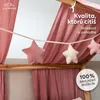 Hviezdičková girlanda staroružová & béžovoružová bez zlatej Náhľad obrázku produktu 3