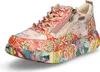 Laura Vita Damen Sneaker floral Leder mit Reißverschluss Produktbild-Vorschau 15