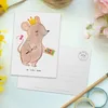 Mr. & Mrs. Panda Postkarte Maskenbildnerin Herz - Weiß - Produktbild-Vorschau 3