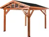 BELIANI Pavillon Hellbraun u. Grau Tannenholz mit Festem Produktbild-Vorschau 4