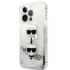 A Karl Lagerfeld iPhone 13 Pro/13 case with glitter and Karl and Choupette characters. Produktbild-Vorschau