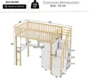 MODFU Hochbett Kinderbett 90x200cm mit Rausfallschutz, Produktbild-Vorschau 7
