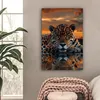 Wanddeko 60x90 cm - Tiere - Natur - Leopard - Produktbild-Vorschau 2