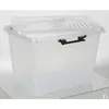 Boîte à charnières 19L transparente avec couvercle Boîte de Voir les images du produit 7