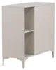 Buffet avec deux portes et deux étagères, de couleur beige. Voir les images du produit 11
