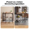 HOKEEPER Bartisch mit Barhocker-Set für 2 Personen, Produktbild-Vorschau 8