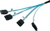 SYSTEM-S SFF-8087 Kabel 100 cm 4x SATA 7 Pin Stecker zu 4x Produktbild-Vorschau 4