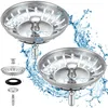 Abflussstopfen Waschbecken, 2 Stück Waschbeckenstöpsel 83mm Produktbild-Vorschau 1